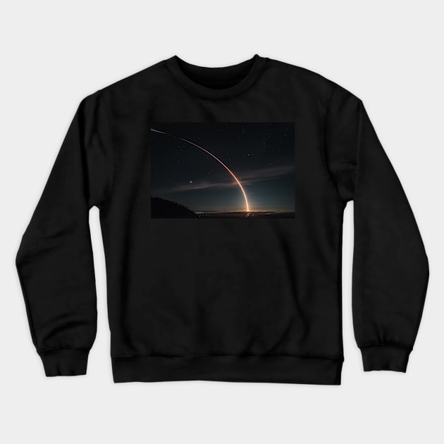 Falcon 9/Iridium 7 Crewneck Sweatshirt by Sidetrakn